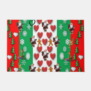 Christmas Door Mat, Santa Doormat