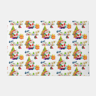 Christmas Door Mat, Santa Doormat