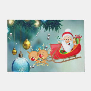 Christmas Door Mat, Santa Doormat