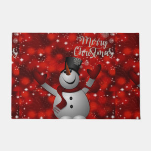 Christmas Door Mat, Snowman Doormat