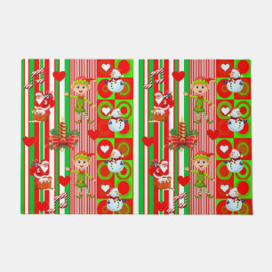 Christmas Door Mat, Snowman Doormat
