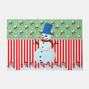 Christmas Door Mat, Snowman Doormat