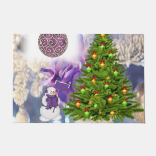Christmas Door Mat, Snowman Doormat