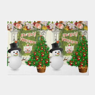 Christmas Door Mat, Snowman Doormat