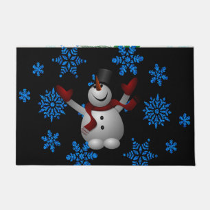Christmas Door Mat, Snowman Doormat