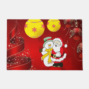 Christmas Door Mat, Snowman Doormat