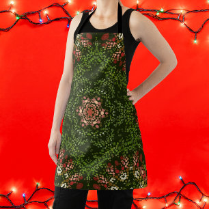 Christmas Dot Mandala Apron