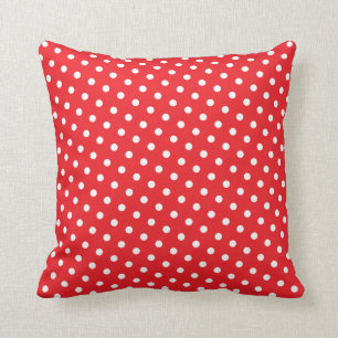 Christmas Dots Throw Pillow