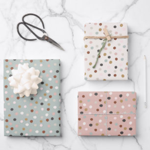 Christmas Dots Wrapping Paper Sheet