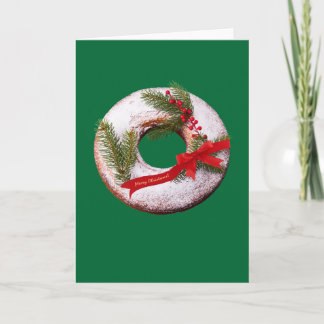 Christmas Doughnut Holiday Card