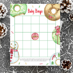 Christmas doughnuts cookies Baby Bingo game