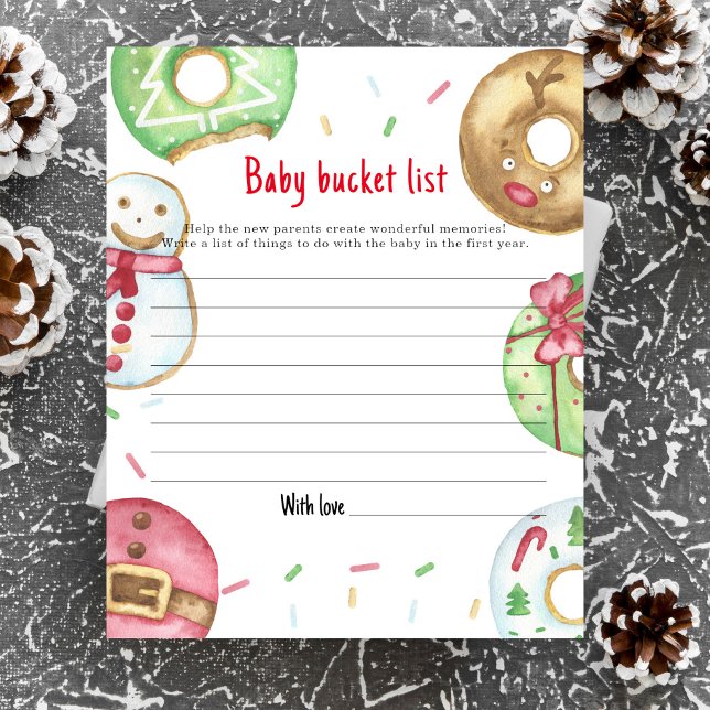 Christmas doughnuts cookies Baby bucket list (Creator Uploaded)