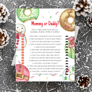 Christmas doughnuts cookies - mommy or daddy game
