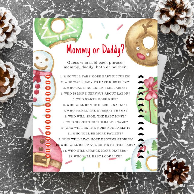 Christmas doughnuts cookies - mommy or daddy game (Creator Uploaded)