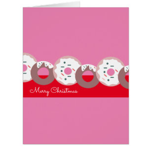 Christmas Doughnuts Sprinkles Bakery  Card