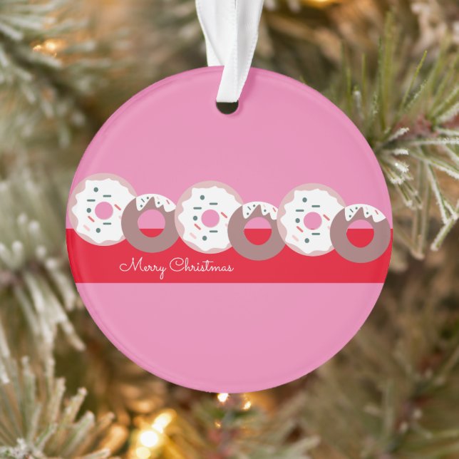 Christmas Doughnuts Sprinkles Bakery   Ornament (Tree)
