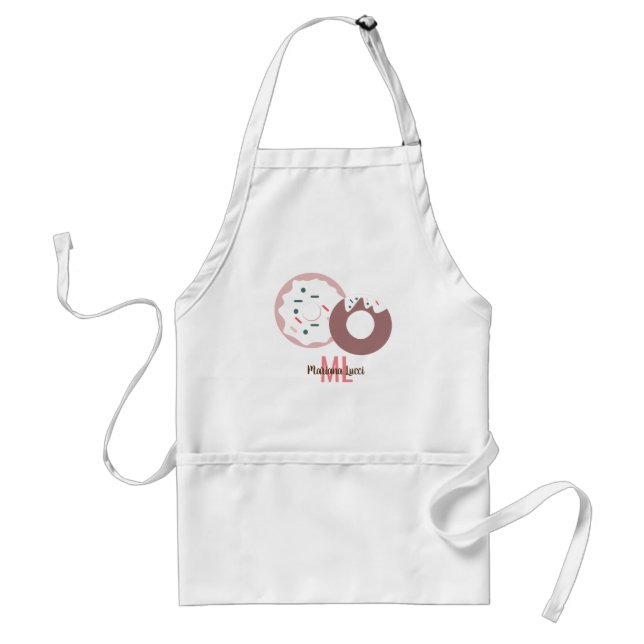 Christmas Doughnuts Sprinkles Frosted Chocolate Standard Apron (Front)