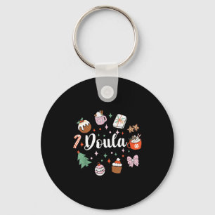 Christmas Doula Midwife Birth Worker Stpartum Xmas Keychain