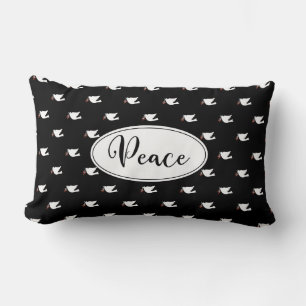 Christmas Dove Pattern Throw Pillow