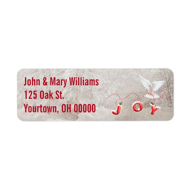 Christmas Dove With Joy (Front)