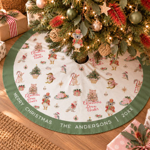 Christmas Down Under Personalized Tree Skirt