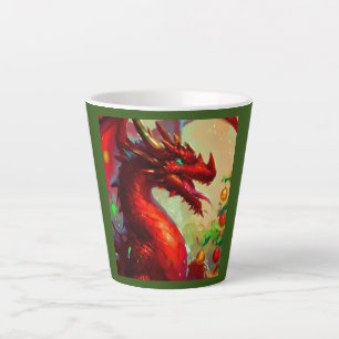 Christmas Dragon 1 Latte Mug