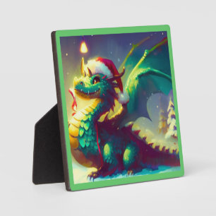 Christmas Dragon 3 Plaque