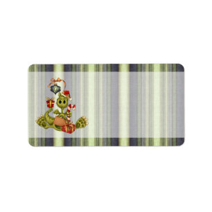 Christmas Dragon Address Label