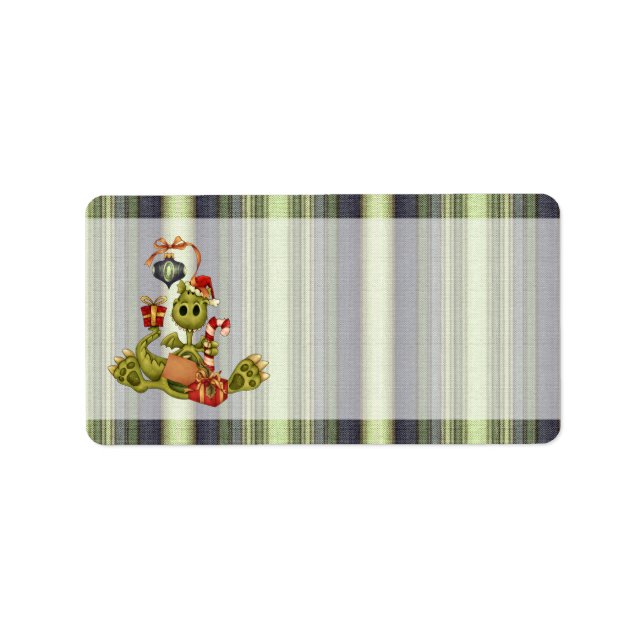 Christmas Dragon Address Label (Front)