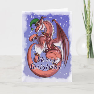 Christmas Dragon Card