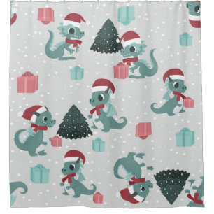 christmas dragon santa winter snow cute xmas