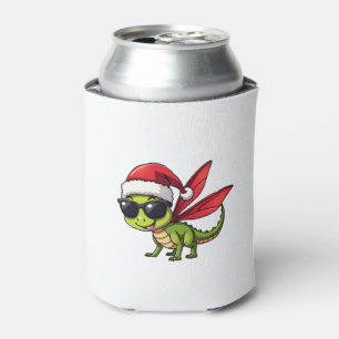 Christmas Dragonfly Santa Hat Funny Xmas Kids Can Cooler
