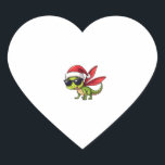 Christmas Dragonfly Santa Hat Funny Xmas Kids Heart Sticker<br><div class="desc">Christmas Dragonfly Santa Hat Funny Xmas Kids</div>