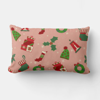 Christmas Drawing  Lumbar Pillow