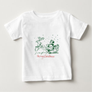 Christmas drawing on T-shirts