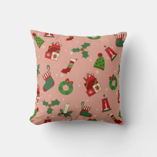 Christmas Drawing  Throw Pillow