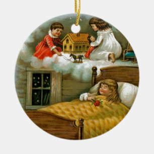 Christmas Dreams Ceramic Ornament