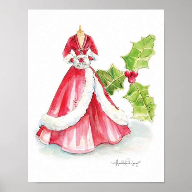 Christmas Dress 11x14 by Heather French Henry Poster (Front)