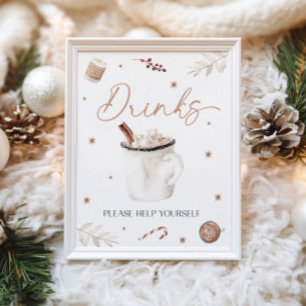Christmas Drinks Table Sign