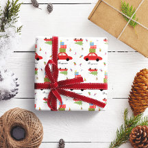 Christmas Driving Home Wrapping Paper