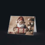 Christmas Dual Wanting Card<br><div class="desc">Bring extra heat into the holidays this year with our enchanted Christmas card! There's a cheerful Cabinet on the map,  which has a little bit like a Santa Claus. He holds a beautifully packed present. Who are you happy with this card?</div>