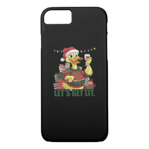 Christmas Duck, Let's Get Lit  Case-Mate iPhone Case
