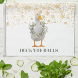 Christmas Duck the Halls Kitchen Towel