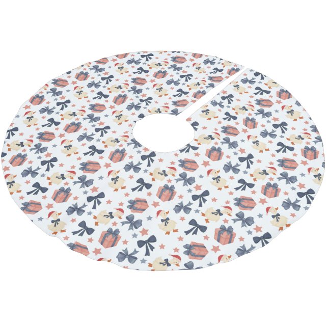 Christmas Duck Tree Skirt (Angled)