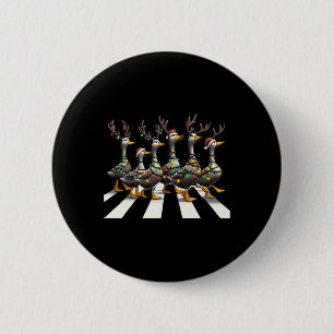 Christmas Ducks Cute Animals Christmas Lover Ducks 2 Inch Round Button
