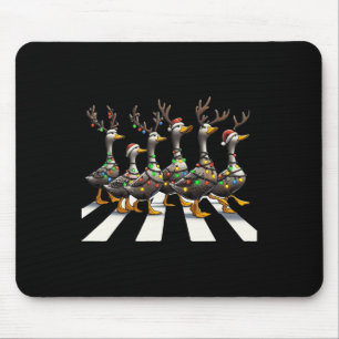 Christmas Ducks Cute Animals Christmas Lover Ducks Mouse Pad