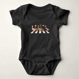 Christmas Ducks Funny Animals Xmas Farm Lover Gift Baby Bodysuit