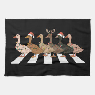 Christmas Ducks Funny Animals Xmas Farm Lover Gift Kitchen Towel