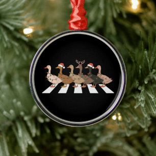 Christmas Ducks Funny Animals Xmas Farm Lover Gift Metal Ornament