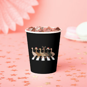 Christmas Ducks Funny Animals Xmas Farm Lover Gift Paper Cups